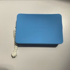 Dolce & Gabbana Light Blue silicone Clutch/makeup pouch